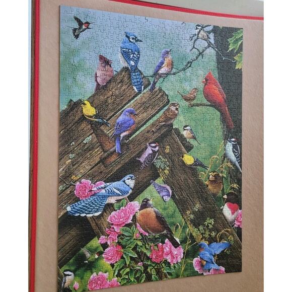 Cobble Hill Birds of the Forest 1000 Piece Jigsaw Puzzle By Jerry Gadamus - Picture 1 of 4